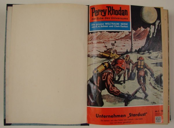 Perry Rhodan (Moewig) 1.Auflage gebunden Nr. 1-10 gebunden (Z1-2)
