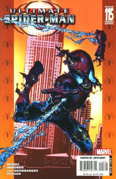 Ultimate Spider-Man (2000) Zombie Variant Cover 115