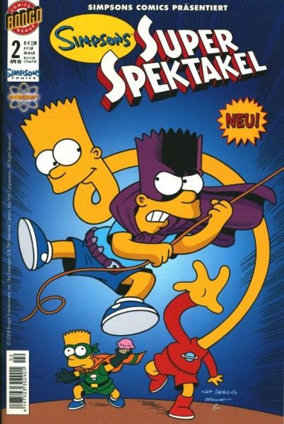 Simpsons Super Spektakel (Dino, Gb.) Nr. 1-8 kpl. (Z1-2)