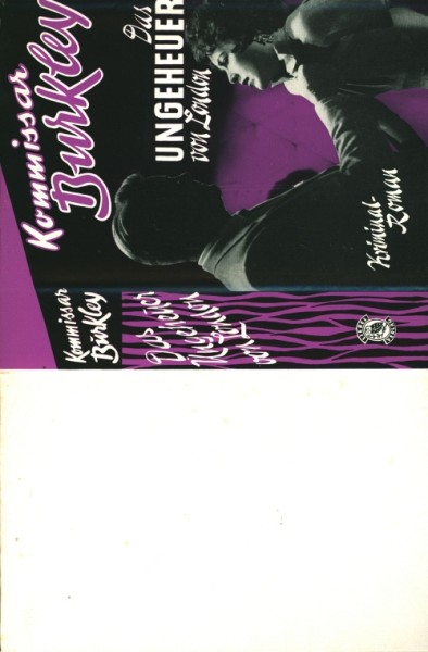 Kommissar Burkley Leihbuch SU Ungeheuer von London (Liebel) nur Schutzumschlag