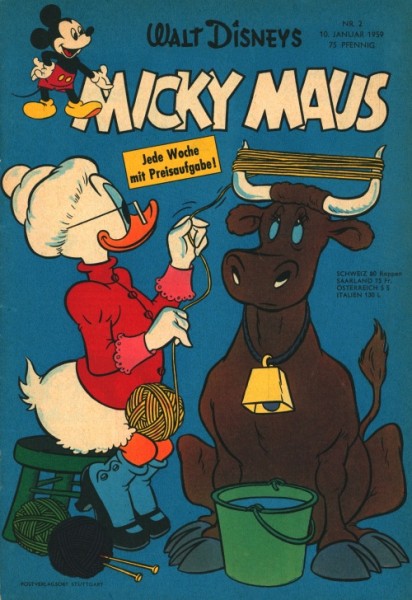 Micky Maus (Ehapa, Gb.) Jahrgang 1959 Nr. 1-52
