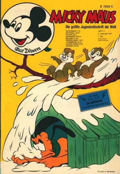Micky Maus (Ehapa, Gb.) Jahrgang 1971 Nr. 1-52