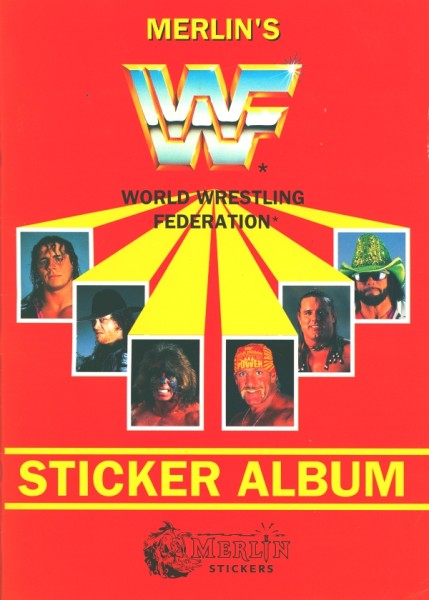 Merlin-Bilderdienst SBA Merlins WWF Sticker Album (31332/5) komplett Sammelbilderalbum (rotes Album)