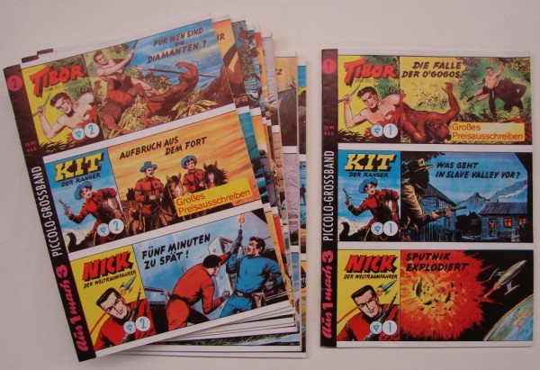 Piccolo-Grossband (Hethke, Gb.) Nr. 1-90 kpl. (Z1-2)