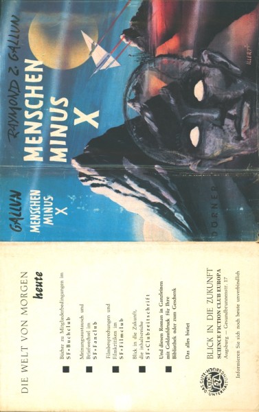 Gallun, Raymond Leihbuch SU Menschen Minus X (Dörner) nur Schutzumschlag