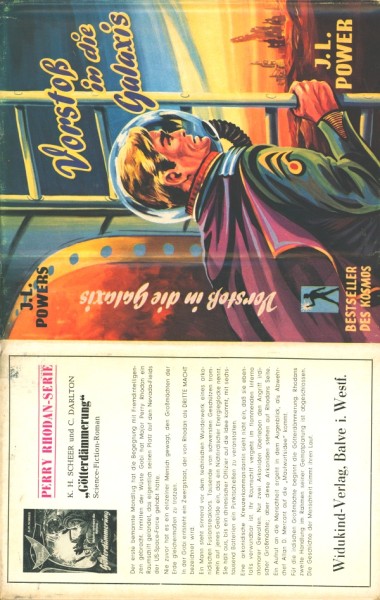 Powers, J.L. Leihbuch SU Vorstoß in die Galaxis (Widukind) nur Schutzumschlag