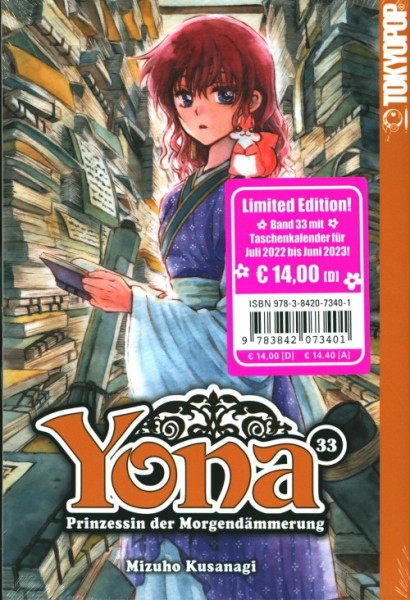 Yona - Prinzessin der Morgendämmerung (Tokyopop, Tb.) Nr. 33 Limited Edition + Taschenkalender