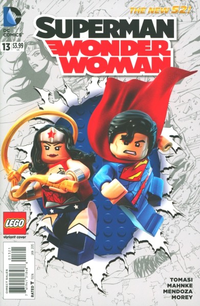 Superman/Wonder Woman (2013) Lego Variant Cover 13