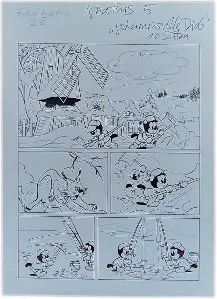 Originalzeichnung (1798) Felix Extra 28 ÜF