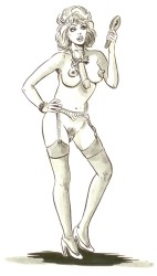 Originalzeichnung Erotische Pin-ups (Bild 116)