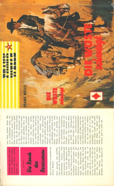 Wells, Frank Leihbuch SU Wüste schweigt (Karo) nur Schutzumschlag