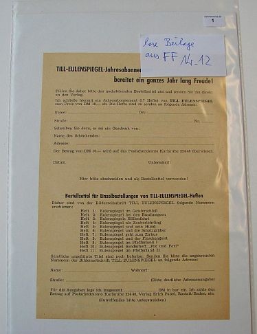 Fix und Foxi (Pabel, Gb.) nur Beilage aus Nr. 6-615