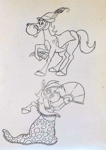 Originalzeichnung (1047) Raudi