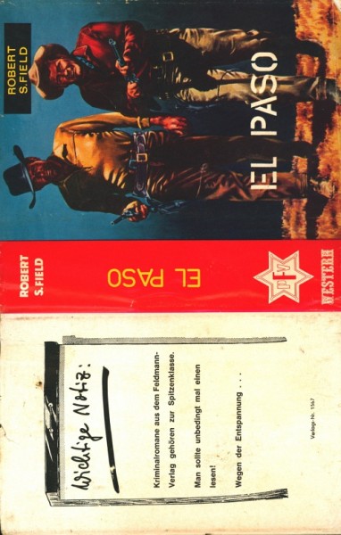 Field, Robert S. Leihbuch SU El Paso (Feldmann) nur Schutzumschlag