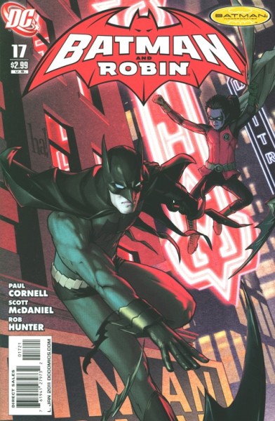 Batman and Robin (2009) 1:10 Variant Cover 17
