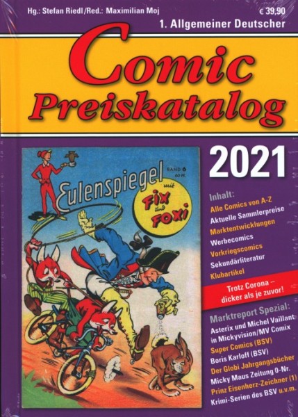 Comic-Preiskatalog 2021 HC