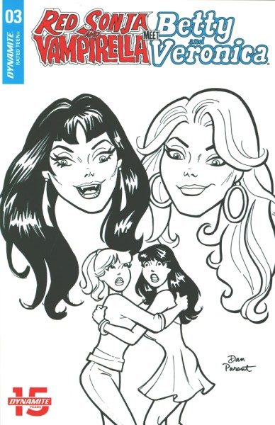 Red Sonja and Vampirella meet Betty and Veronica (2019) 1:10 Variant Cover 3