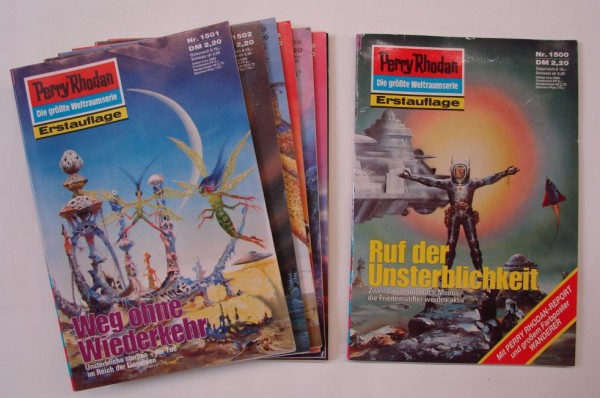 Perry Rhodan in 100er Paketen (Moewig) 1. Auflage Nr. 1500-1599 zus. (Z0-2)
