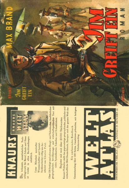 Brand, Max Leihbuch SU Jim greift ein (Droemer) nur Schutzumschlag