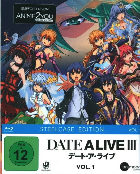 Date A Live III Vol. 1 (Steelcase Edition) Blu-ray im Schuber