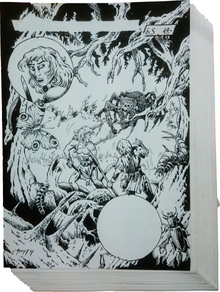 Originalzeichnung (1771) Sky 15 Seiten zus.