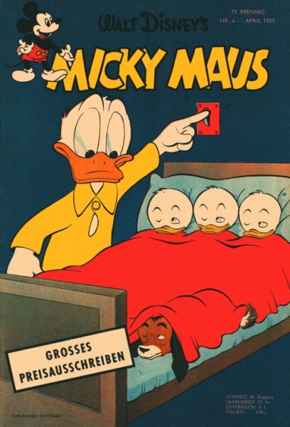 Micky Maus (Ehapa, Gb.) Jahrgang 1955 Nr. 1-12