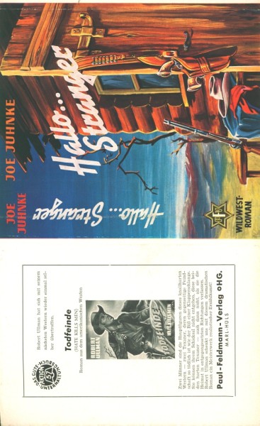 Juhnke, Joe Leihbuch SU Hallo ... Stranger (Feldmann) nur Schutzumschlag