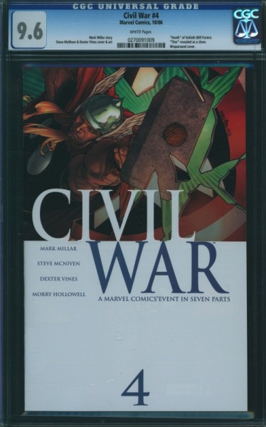 Civil War 4 CGC-Graded 9.6