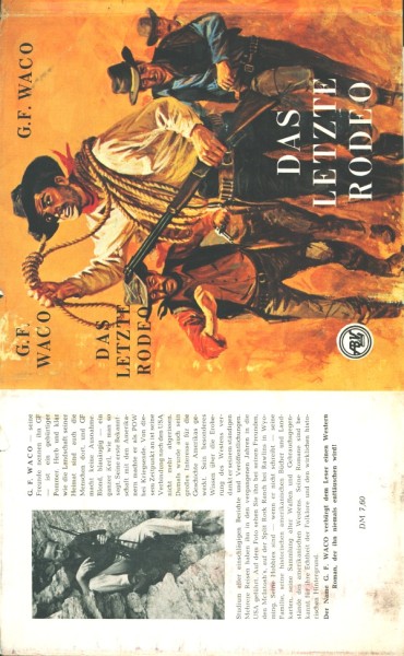 Waco, G.F. Leihbuch SU Letzte Rodeo (Bach) nur Schutzumschlag