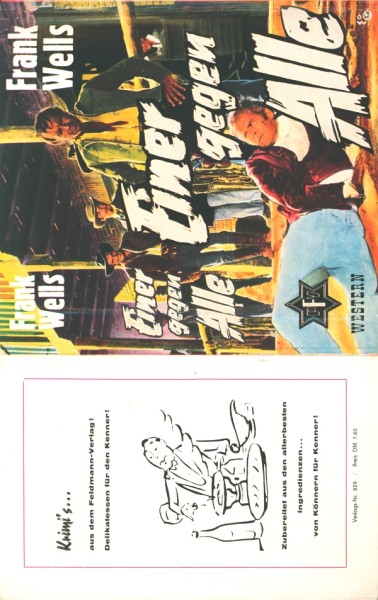 Wells, Frank Leihbuch SU Einer gegen Alle (Feldmann) nur Schutzumschlag