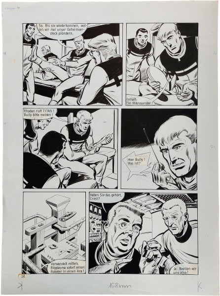 Originalzeichnung (1581) Perry Rhodan ÜF