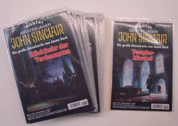 John Sinclair in 100er Paketen (Bastei) 1. Auflage Nr. 1701-1800 zus. (Z0-1)