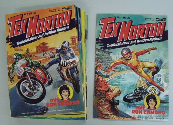 Tex Norton (Bastei, Gb.) Nr. 1-22 kpl. (Z0-2)