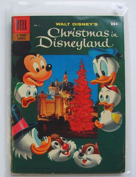 Dell Giant Comics - Christmas in Disneyland Nr.1 Graded 5.0