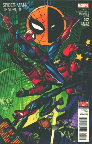 Spider-Man/Deadpool (2016) 3rd Printing Variant Cover 2