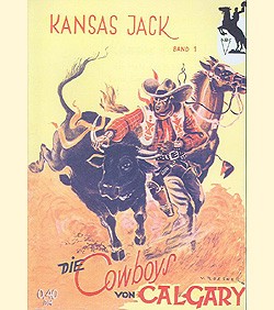 Kansas Jack (Romanheftreprints) Nr. 1-75 kpl. (Z1) in 5 Sammelordnern