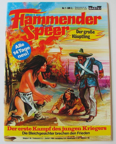 Flammender Speer (Bastei, GbÜ.) Nr. 1-26 kpl. (Z1-)