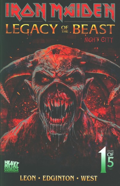 Iron Maiden: Legacy of the Beast: Night City (2019) SDCC Variant Cover 1