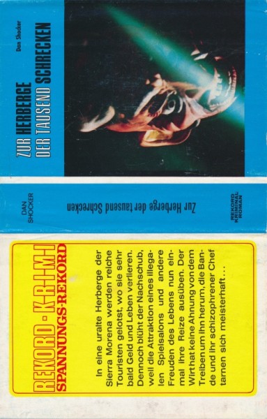 Shocker, Dan Leihbuch SU Zur Herberge der tausend Schrecken (Rekord) nur Schutzumschlag