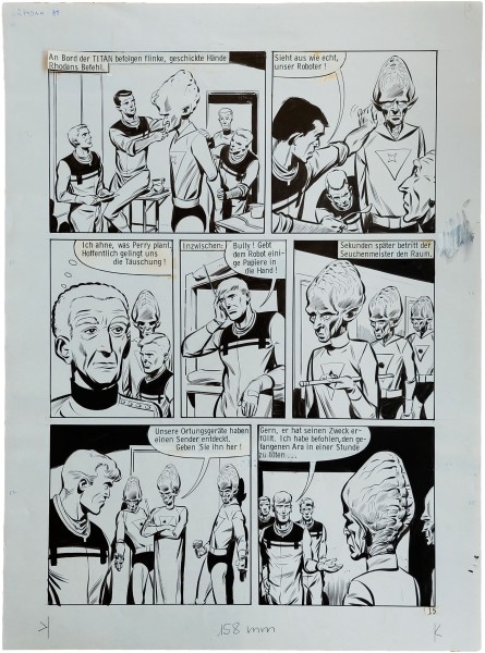 Originalzeichnung (1564) Perry Rhodan ÜF