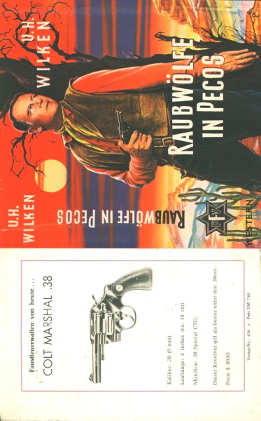 Wilken, U.H. Leihbuch SU Raubwölfe in Pecos (Feldmann) nur Schutzumschlag