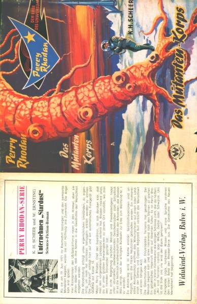 Perry Rhodan Leihbuch SU Mutantenkorps (Nr.3) (Widukind) nur Schutzumschlag