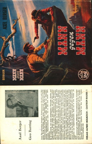 Berger, Axel Leihbuch SU Mann gegen Mann (Mülbüsch) nur Schutzumschlag