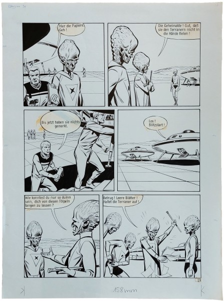 Originalzeichnung (1547) Perry Rhodan ÜF