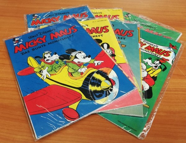 Paket 3727 Micky Maus Nachdruck (Ehapa, Gb.) 1951 (Nr. 1-4 kpl.) + 1952 (Nr. 1-3 kpl.) (Z0-1) (OVP m
