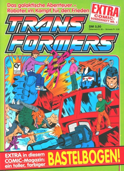Transformers Extra Comic-Sonderheft (Condor, GbÜ.) Nr. 1-3
