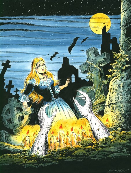 Originalzeichnung (1456) Hansrudi Wäscher - Gespenster Geschichten