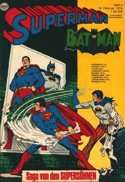 Superman (Ehapa, Gb.) Jahrgang 1974 Nr. 1-26