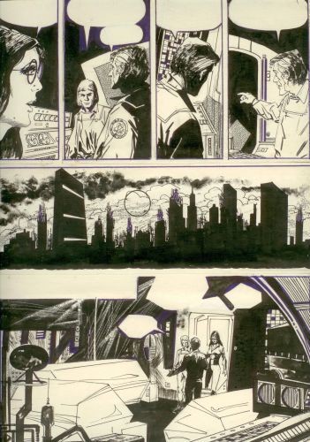 Originalzeichnung (1127) Ferrer 2 Seiten zus.