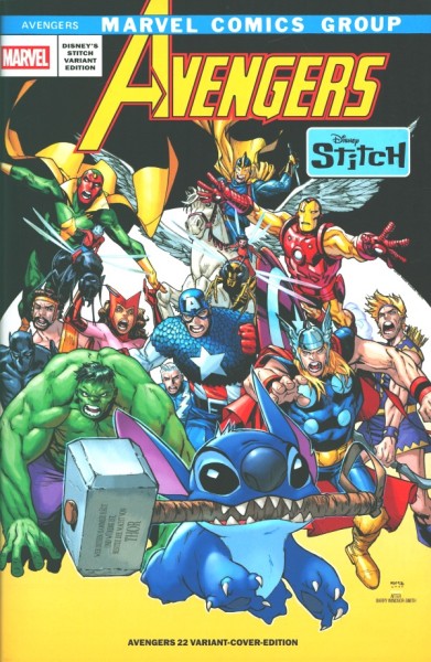 Avengers (Panini, Gb., 2024) Variant Nr. 22 Disney Stitch Cover 1